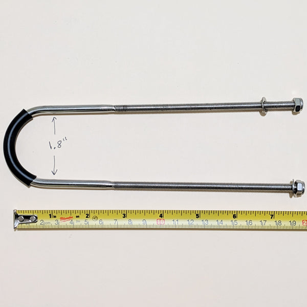 Longboard Rack U-Bolt - Small, Medium, Large - Moved By Bikes (MBB)