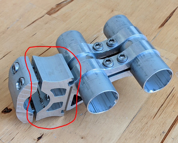 Seatpost Block with Tube Clamp Bolts V2