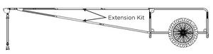 MBB SUP and Kayak Trailer V2 - Extension Kit - Moved By Bikes (MBB)