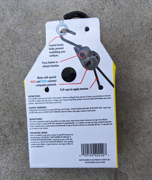 XRT 1/4" Rope Lock, 8', Black - Moved By Bikes (MBB)