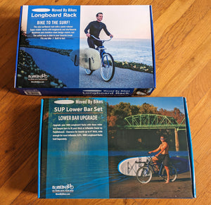 MBB Longboard Rack with SUP Lower Bar Set - Moved By Bikes (MBB)