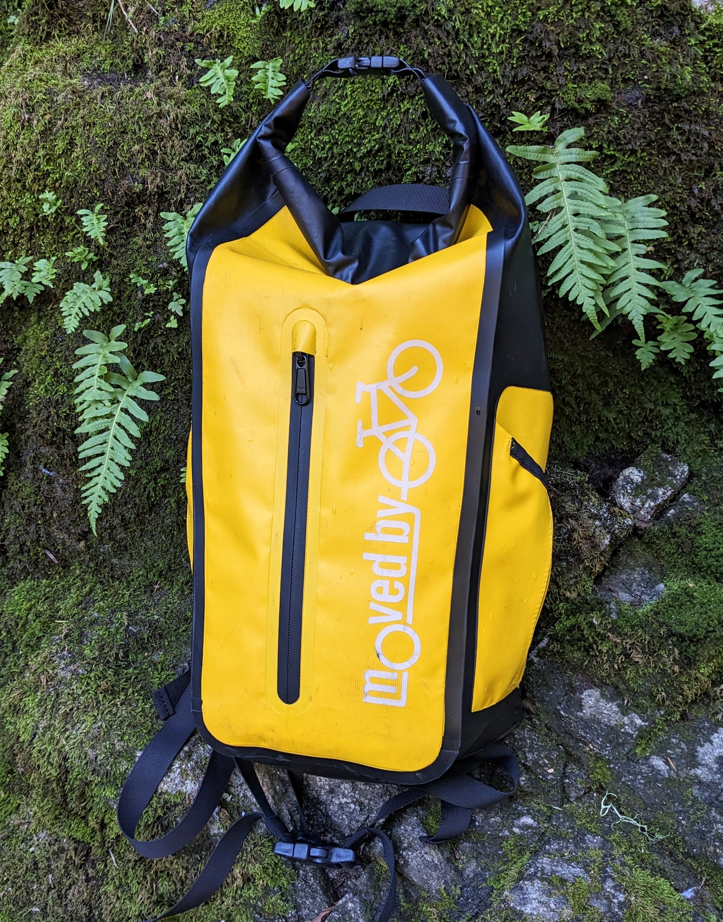Denmark RAINS] Velcro Rolltop Backpack Waterproof Velcro Rolltop