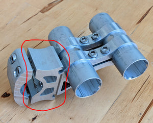 Seatpost Block with Tube Clamp Bolts V2 - Moved By Bikes (MBB)